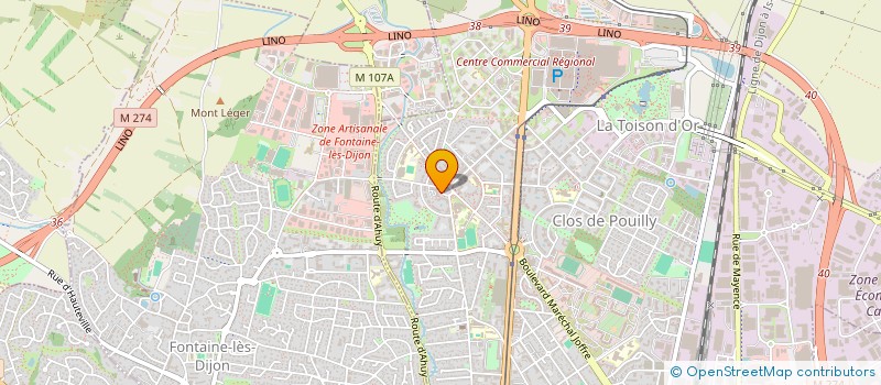localisation de l'entreprise YVASCA à DIJON