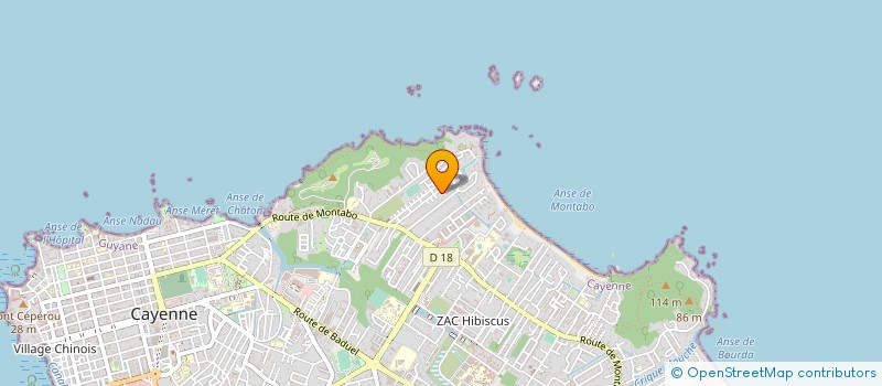 localisation de l'entreprise YVD EURL  CAYENNE
