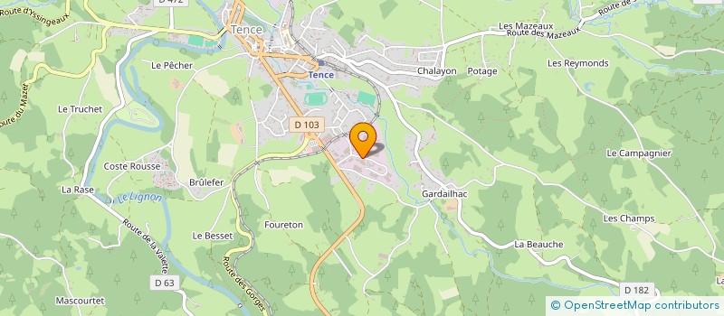 localisation de l'entreprise YVECLO  TENCE