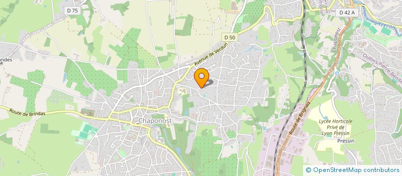 localisation de l'entreprise YVECOM  CHAPONOST