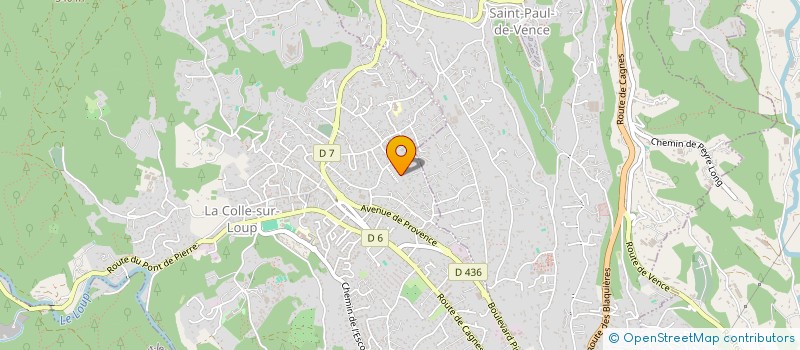 localisation de l'entreprise YVELAND  LA COLLE-SUR-LOUP