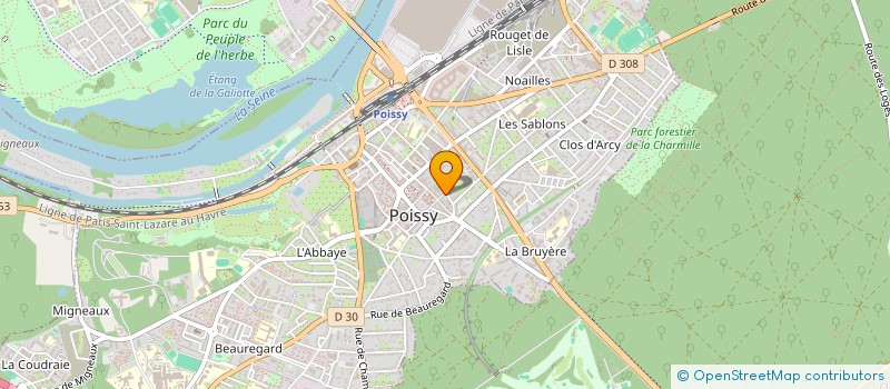 localisation de l'entreprise YVELINES BUREAUTIQUE INFORMATIQUE SCES à POISSY