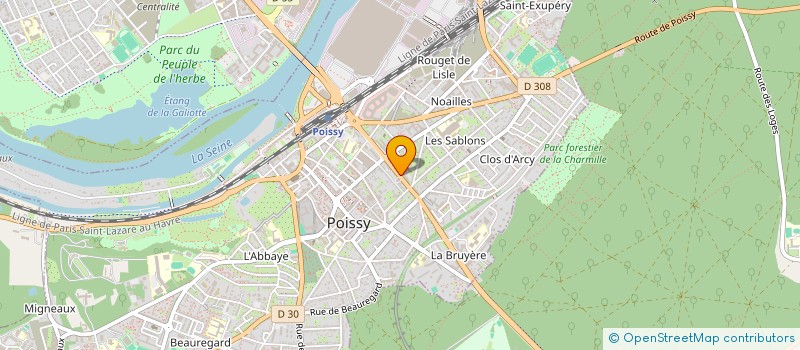 localisation de l'entreprise YVELINES ENSEIGNES à POISSY