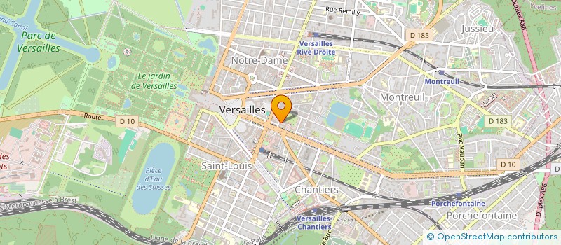 localisation de l'entreprise YVELINES ENTREPRISES NUMERIQUES à VERSAILLES