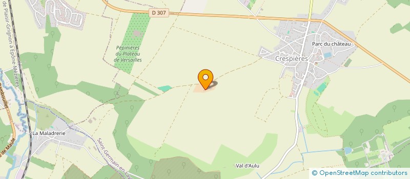 localisation de l'entreprise YVELINES PISCINES PAYSAGES  CRESPIERES