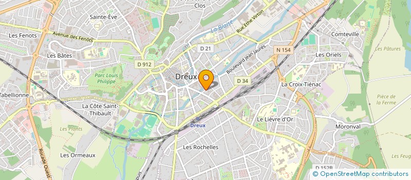 localisation de l'entreprise YVELINES TP à DREUX