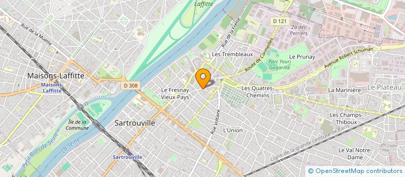 localisation de l'entreprise YVELINES TRANSPORTS ET TAXI à SARTROUVILLE