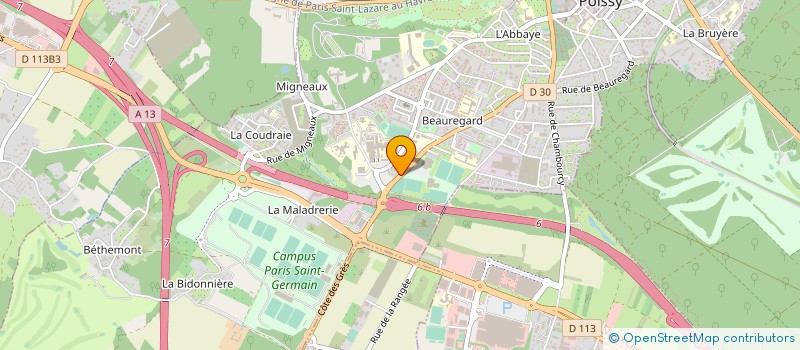 localisation de l'entreprise YVELINES TRANSPORTS LOGISTIQUE  POISSY