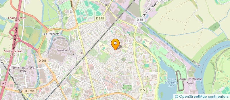 localisation de l'entreprise YVELMAX à CHALON-SUR-SAONE