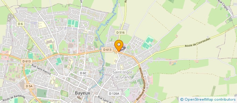 localisation de l'entreprise YVER CUISINES à SAINT-VIGOR-LE-GRAND