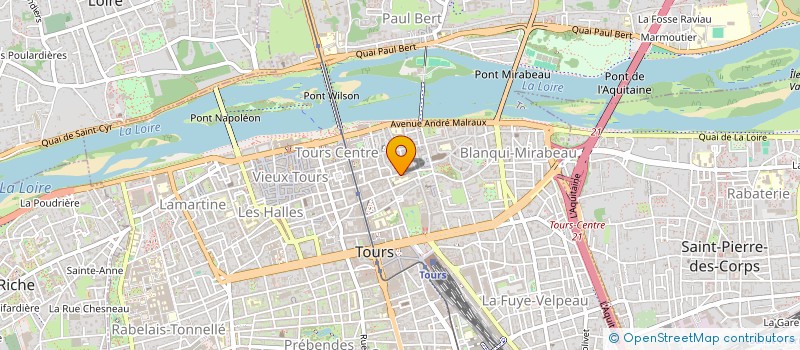 localisation de l'entreprise YVERNE  TOURS