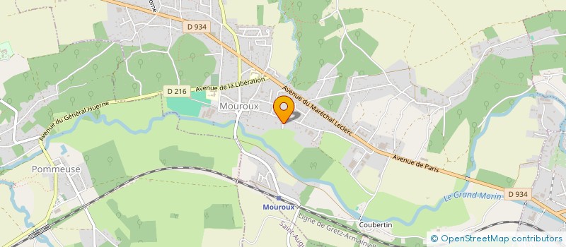 localisation de l'entreprise YVES BIZIE REFRIGERATION  MOUROUX