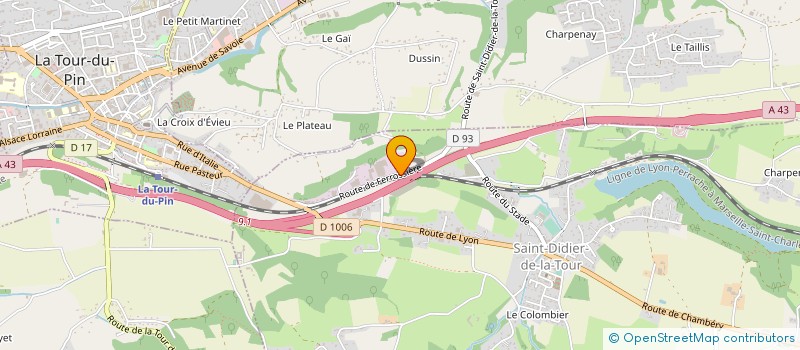 localisation de l'entreprise YVES CARREY  SAINT-DIDIER-DE-LA-TOUR