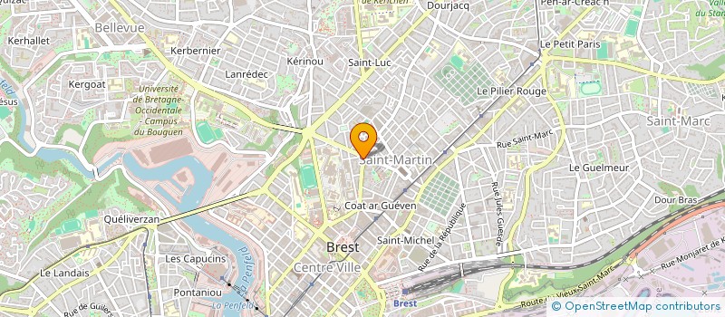 localisation de l'entreprise YVES CRENN à BREST