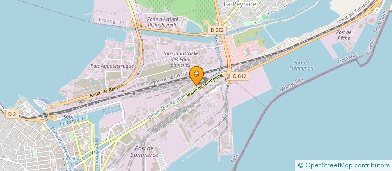localisation de l'entreprise YVES ESPINASSE ET SES FILS à SETE
