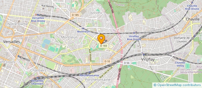 localisation de l'entreprise YVES FOUQUEREL COIFFURE à VERSAILLES
