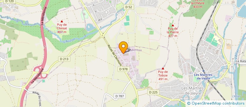 localisation de l'entreprise YVES GALLON à VEYRE-MONTON