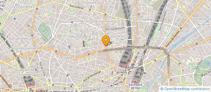 localisation de l'entreprise YVES MEYER ET CIE IMPRIMERIE à PARIS