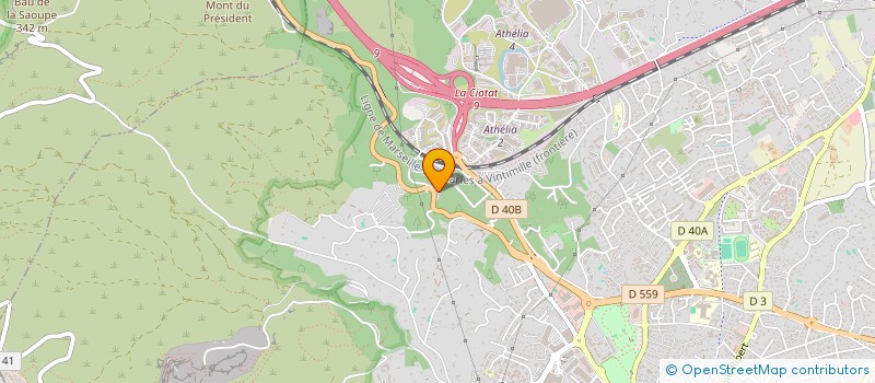 localisation de l'entreprise YVES PISCINES à LA CIOTAT