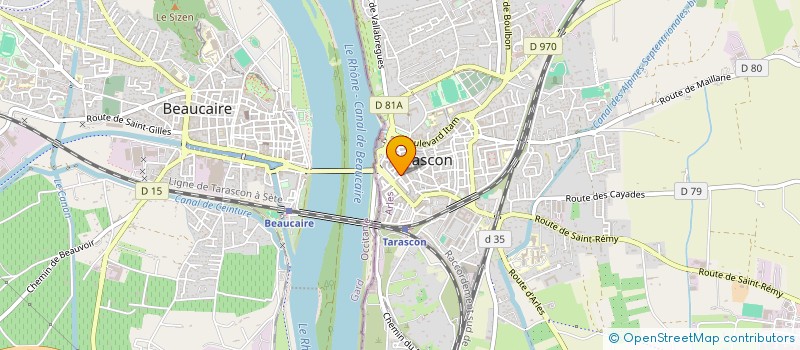 localisation de l'entreprise YVES ROSSI PROMOTION à TARASCON