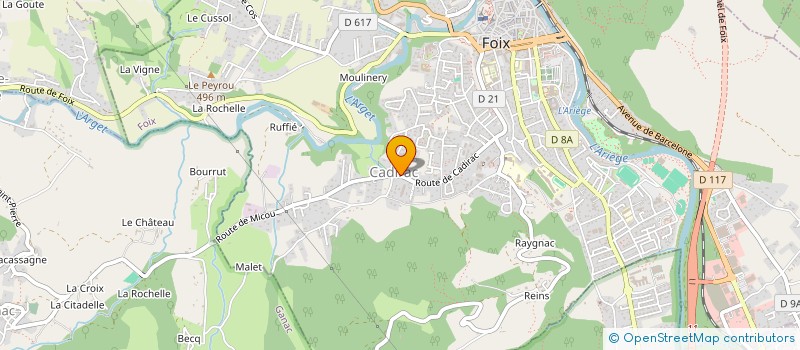 localisation de l'entreprise YVES SANNAC à FOIX