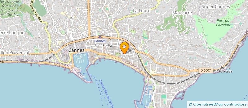 localisation de l'entreprise YVES ST GILLES à CANNES