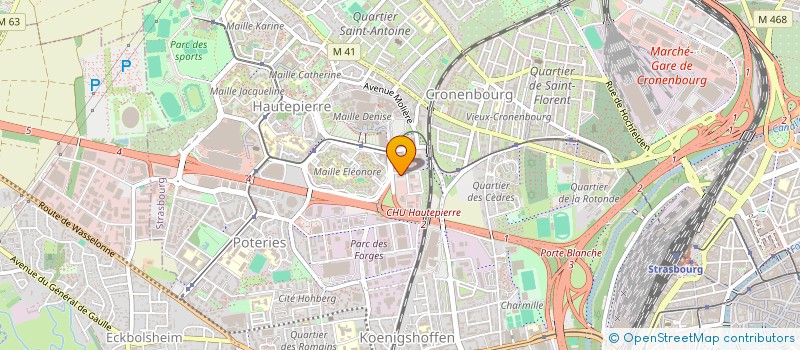 localisation de l'entreprise YVESNCO à STRASBOURG