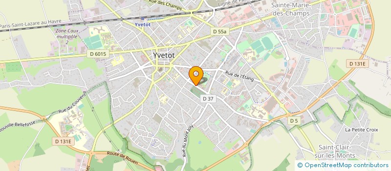 localisation de l'entreprise YVETOT TENNIS CLUB à YVETOT