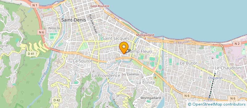 localisation de l'entreprise YVETTE D - ESTHETIQUE COIFFURE à SAINT-DENIS