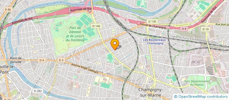 localisation de l'entreprise YVETTE FREMIN  CHAMPIGNY-SUR-MARNE