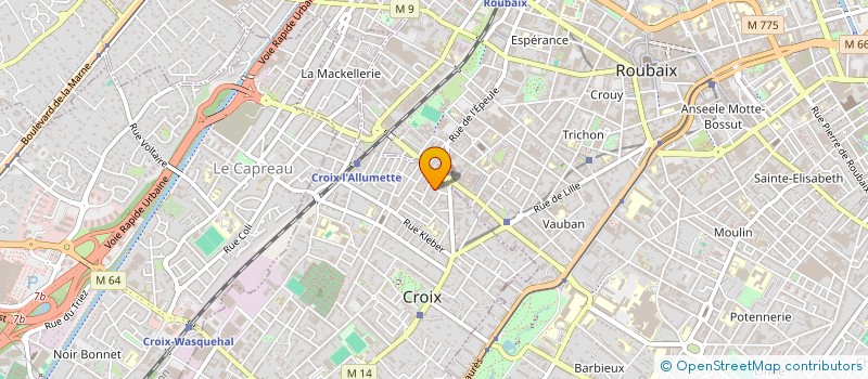 localisation de l'entreprise YVI  CROIX