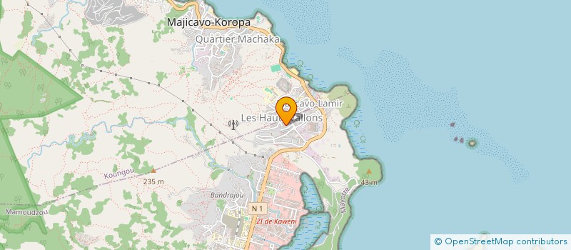 localisation de l'entreprise YVIANOUR à MAMOUDZOU