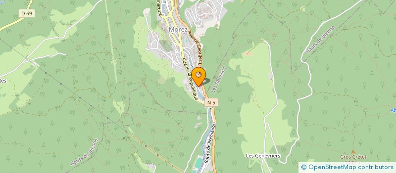 localisation de l'entreprise YVIMMO à HAUTS DE BIENNE
