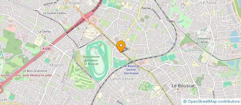 localisation de l'entreprise YVIMMO  LE BOUSCAT