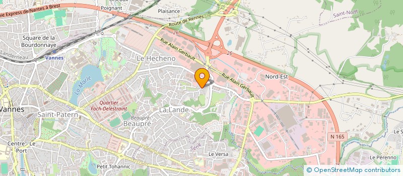 localisation de l'entreprise YVINEC ROHO à VANNES