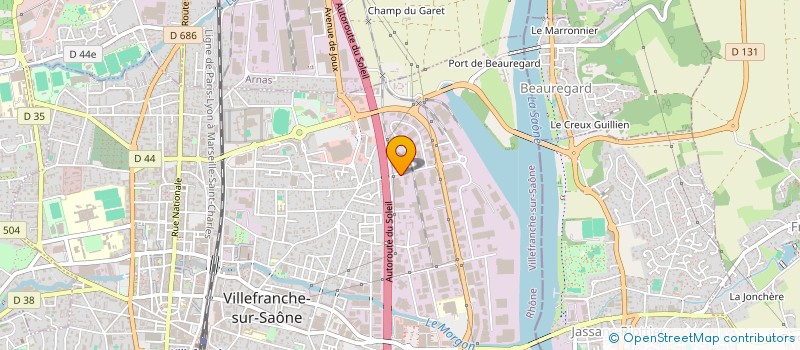 localisation de l'entreprise YVIO à VILLEFRANCHE-SUR-SAONE