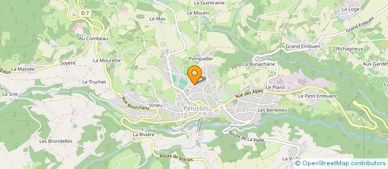 localisation de l'entreprise YVL EXPERTISES à PELUSSIN