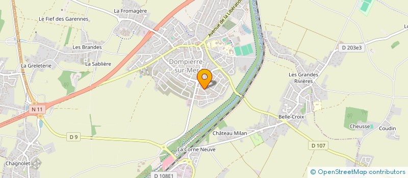 localisation de l'entreprise YVOMAR à DOMPIERRE-SUR-MER