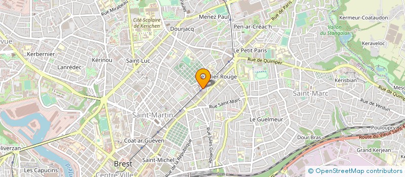 localisation de l'entreprise YVON HERNOT IMMOBILIER à BREST
