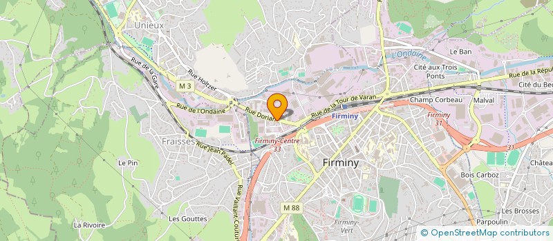 localisation de l'entreprise YVON JOUVE à FIRMINY