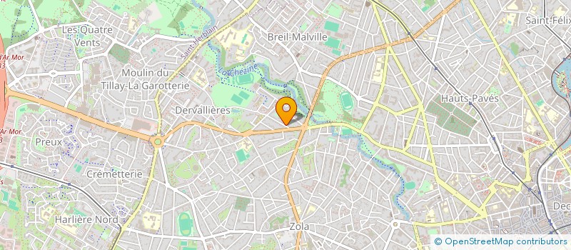 localisation de l'entreprise YVONNE à NANTES