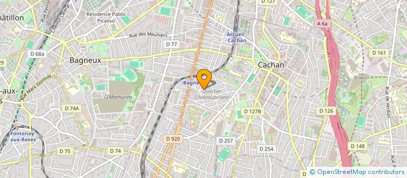 localisation de l'entreprise YVONNE COURTECUISSE à CACHAN