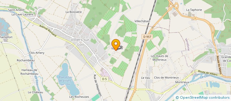 localisation de l'entreprise YVONNIC GABLIER  VILLIERS-SUR-LOIR