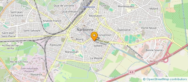 localisation de l'entreprise YVOS  NARBONNE