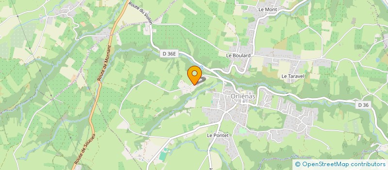 localisation de l'entreprise YVOURS  ORLIENAS