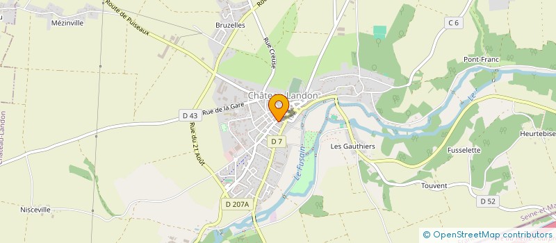 localisation de l'entreprise YVRANDE BRUNEHILDE SARL  CHATEAU-LANDON