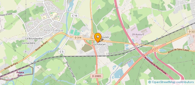 localisation de l'entreprise YVRE L'EVEQUE AMBULANCE  YVRE-L'EVEQUE