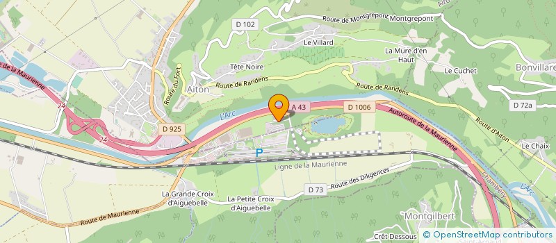 localisation de l'entreprise YVROUD  AITON