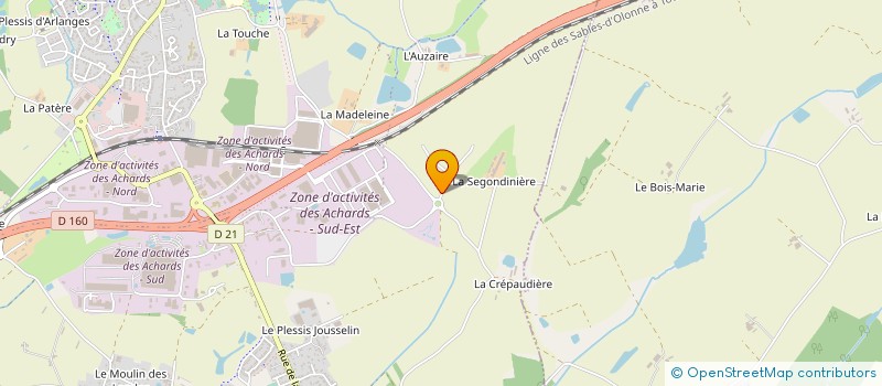 localisation de l'entreprise YVROUD SARL à LES ACHARDS