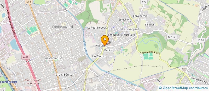 localisation de l'entreprise YVY à LAUNAGUET